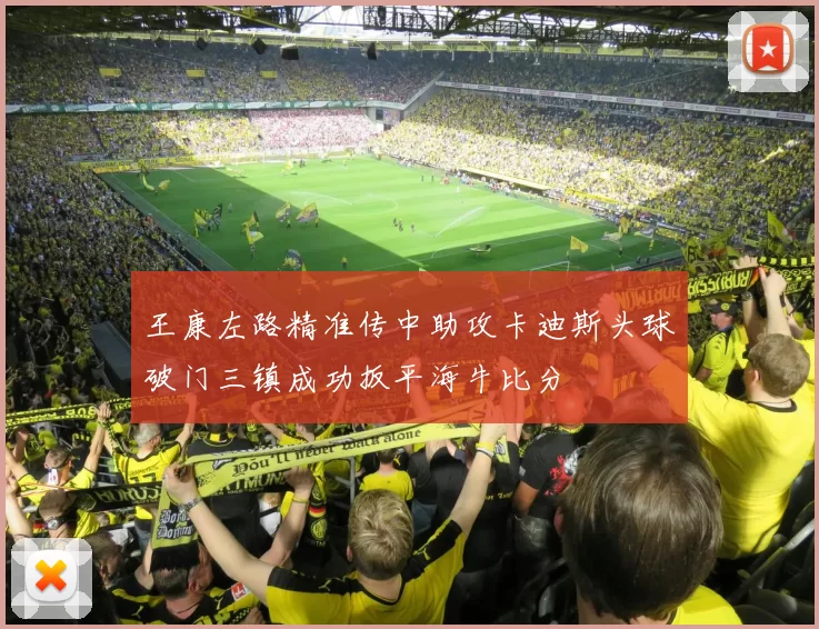 王康左路精准传中助攻卡迪斯头球破门三镇成功扳平海牛比分